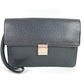 LOUIS VUITTON M30782 Taiga Selenga Bag, Strap, Flap Pouch, Clutch Bag, Second Bag, Taiga Leather, Men's, Ardoise, Black