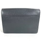 LOUIS VUITTON M30782 Taiga Selenga Bag, Strap, Flap Pouch, Clutch Bag, Second Bag, Taiga Leather, Men's, Ardoise, Black