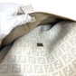 FENDI 8BT151 Zucchino Logo Crossbody Pochette Bag Shoulder Bag PVC/Leather Unisex White