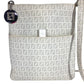 FENDI 8BT151 Zucchino Logo Crossbody Pochette Bag Shoulder Bag PVC/Leather Unisex White