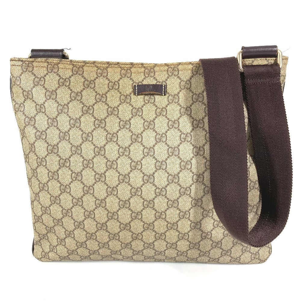 GUCCI 201446 GG Supreme GG Logo Crossbody Bag Shoulder Bag GG Supreme Canvas Unisex Beige