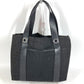 BVLGARI Bag with Pouch, Bulgari Bulgari Logo Handbag Tote Bag Shoulder Bag Leather/Canvas Unisex Black