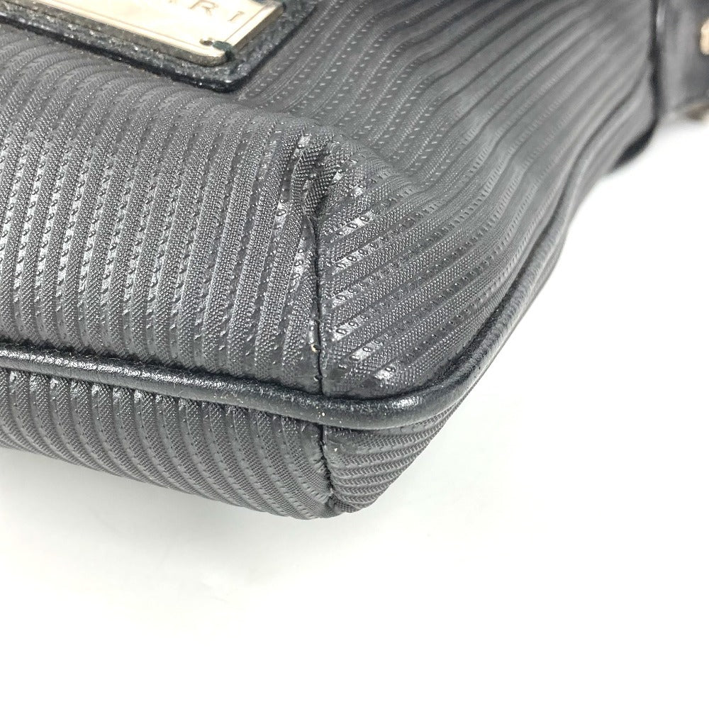 BVLGARI Millereghe Crossbody Flap Bag Messenger Bag Shoulder Bag PVC/Leather Unisex Black