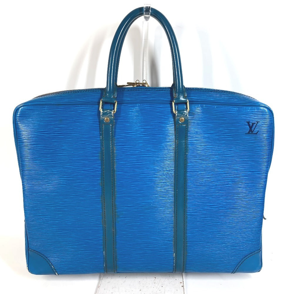 LOUIS VUITTON M54475 Epi Porte Document Voyage PDV กระเป๋าถือ กระเป๋าเอกสาร กระเป๋าใส่เอกสาร กระเป๋าธุรกิจ Epi Leather Unisex Toledo Blue สีน้ำเงิน