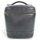 CHANEL CC Coco Mark Logo Picolore Vanity Bag Pouch Box Handbag Leather Women's Black