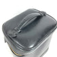 CHANEL CC Coco Mark Logo Picolore Vanity Bag Pouch Box Handbag Leather Women's Black