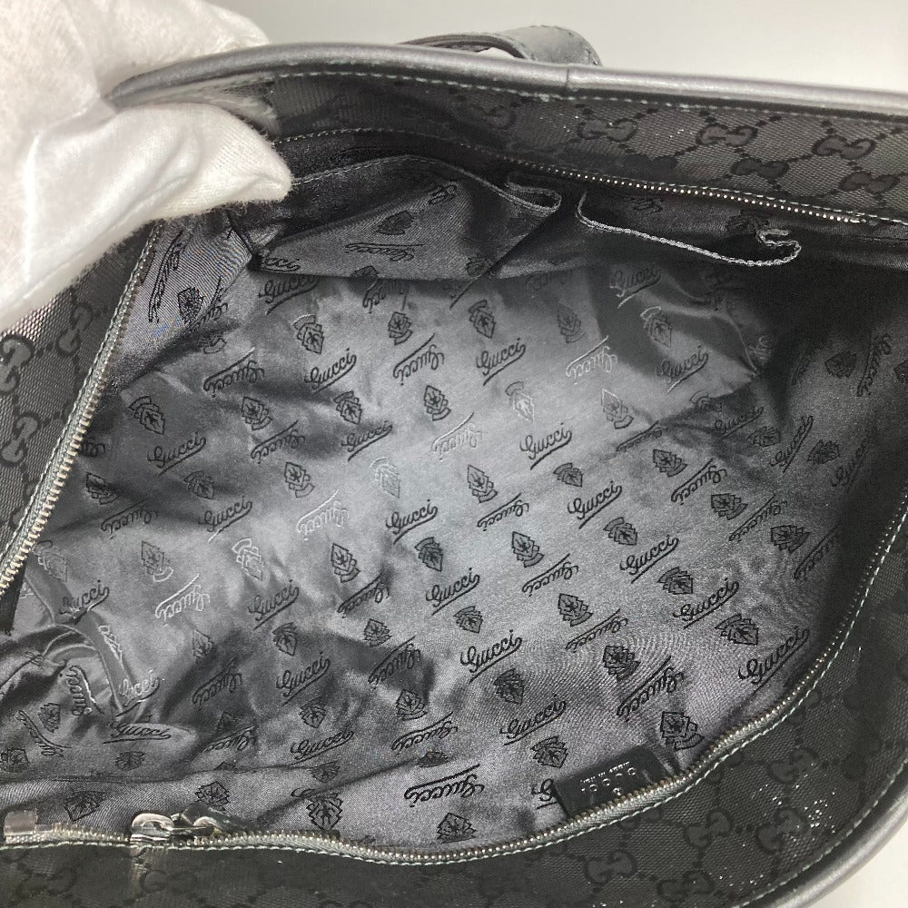 GUCCI 211137 GG โลโก้ Imprime กระเป๋า โท้ท กระเป๋าสะพายข้าง GG Imprime ยูนิเซ็กส์ สีดำ