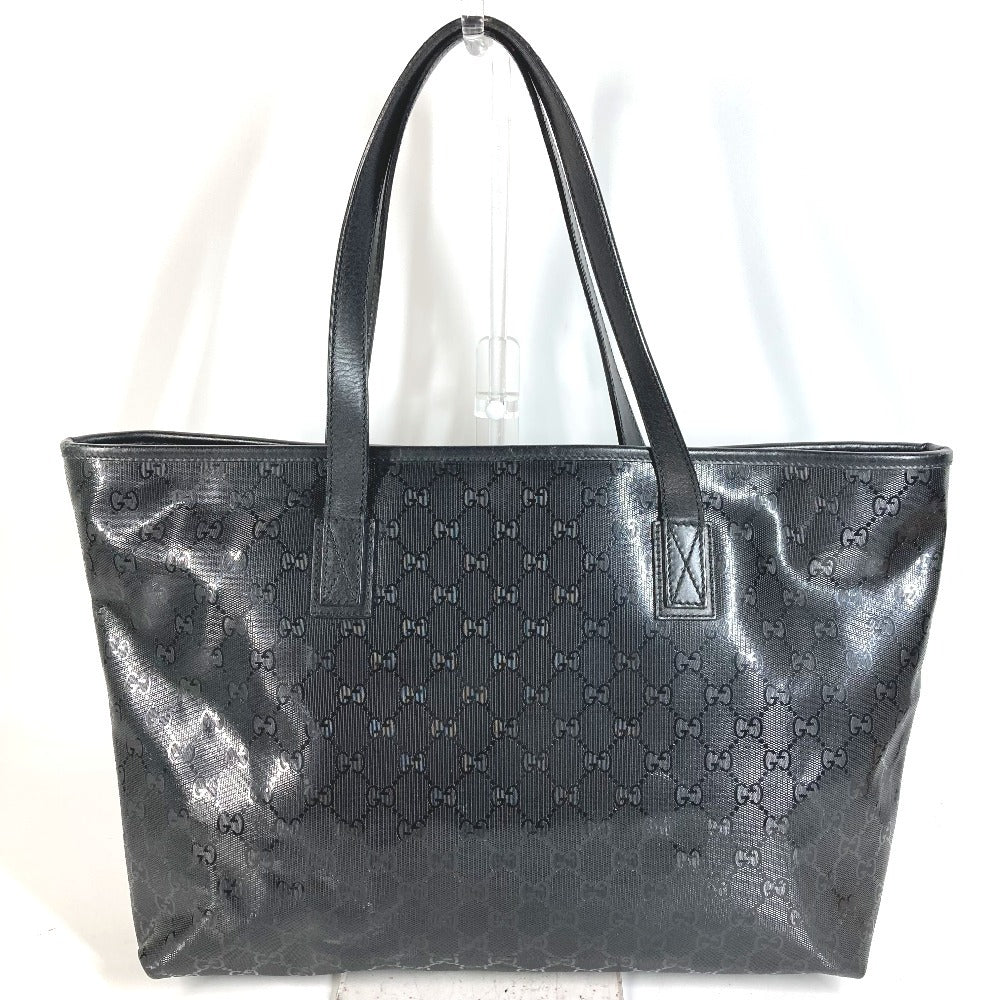GUCCI 211137 GG โลโก้ Imprime กระเป๋า โท้ท กระเป๋าสะพายข้าง GG Imprime ยูนิเซ็กส์ สีดำ