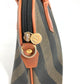 FENDI Vintage Pecan Bag Tote Bag Handbag PVC/Leather Women's Khaki