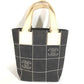 CHANEL กระเป๋าถือ กระเป๋าสะพาย กระเป๋าโท้ท CC Coco Mark Logo Cotton สีดำ Unisex