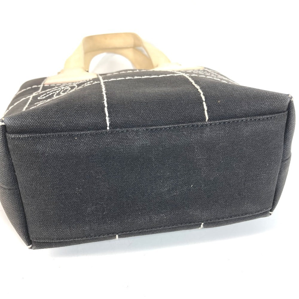 CHANEL กระเป๋าถือ กระเป๋าสะพาย กระเป๋าโท้ท CC Coco Mark Logo Cotton สีดำ Unisex