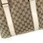 GUCCI 145971 GG Logo Shoulder Bag Tote Bag Shoulder Bag GG Canvas/Leather Unisex White