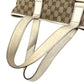 GUCCI 145971 GG Logo Shoulder Bag Tote Bag Shoulder Bag GG Canvas/Leather Unisex White