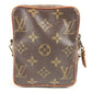 LOUIS VUITTON M45268 モノグラム ミニダヌーブ ミニ ダヌーブ 旧型 カバン 肩掛け ポシェット ショルダーバッグ モノグラムキャンバス ユニセックス ブラウン