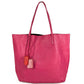 LOEWE Nappa Anagram Logo Shoulder Bag Tote Bag with Tassel Fringe Leather Women's Pink