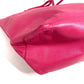 LOEWE Nappa Anagram Logo Shoulder Bag Tote Bag with Tassel Fringe Leather Women's Pink