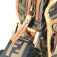 FENDI ズッカ ロゴ カバン 斜め掛け ポシェット ショルダーバッグ ナイロンキャンバス/レザー ユニセックス ブラウン
