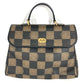 FENDI Vintage Pequin Logo Bag Tote Bag Handbag Leather/PVC Unisex Brown