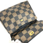 FENDI Vintage Pequin Logo Bag Tote Bag Handbag Leather/PVC Unisex Brown