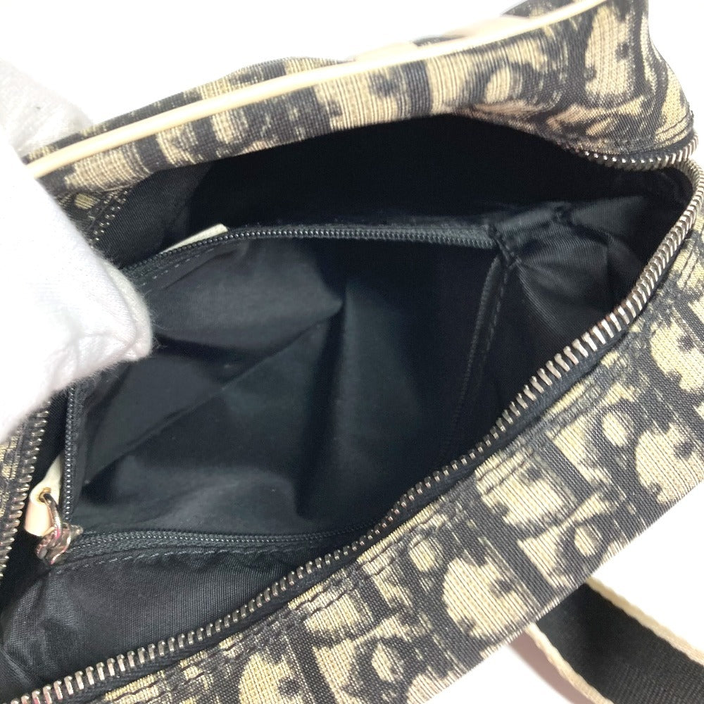 Dior トロッター ロゴ NO2 カバン 斜め掛け ポシェット ショルダーバッグ PVC ユニセックス ブラック