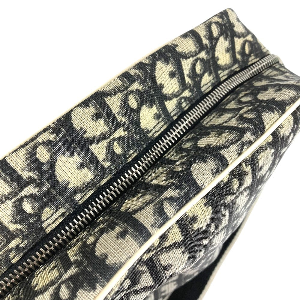 Dior トロッター ロゴ NO2 カバン 斜め掛け ポシェット ショルダーバッグ PVC ユニセックス ブラック