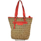 BVLGARI Logomania Logo Vertical Shoulder Bag Tote Bag Shoulder Bag Leather/Canvas Unisex Beige