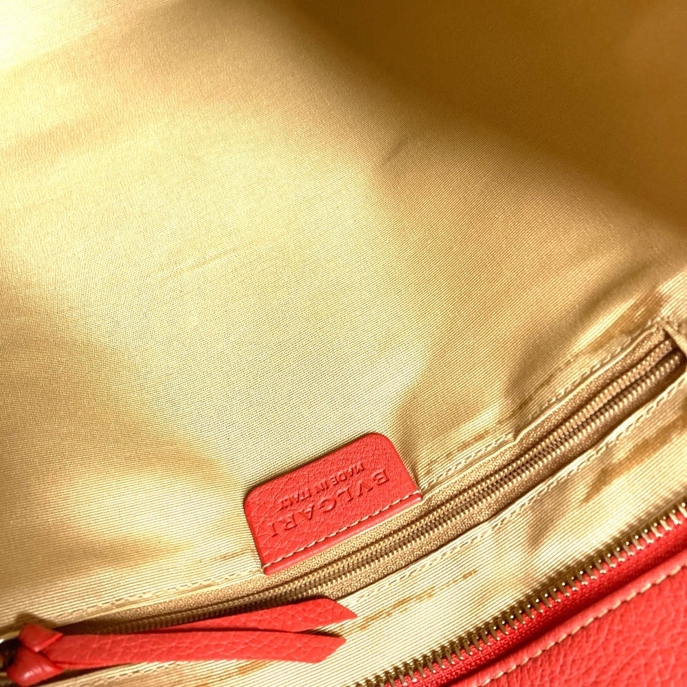 BVLGARI Logomania Logo Vertical Shoulder Bag Tote Bag Shoulder Bag Leather/Canvas Unisex Beige