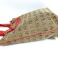 BVLGARI Logomania Logo Vertical Shoulder Bag Tote Bag Shoulder Bag Leather/Canvas Unisex Beige