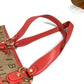 BVLGARI Logomania Logo Vertical Shoulder Bag Tote Bag Shoulder Bag Leather/Canvas Unisex Beige