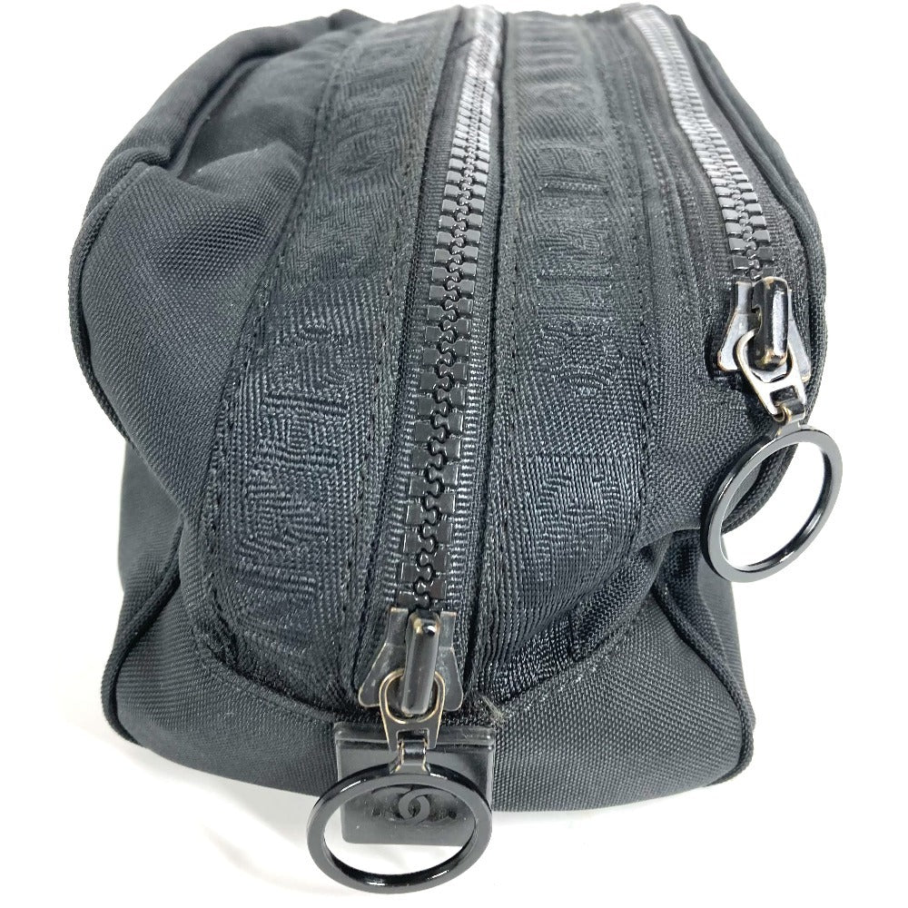 CHANEL Bag Sports CC Coco Mark Pouch Clutch Bag Second Bag Nylon Canvas Unisex Black