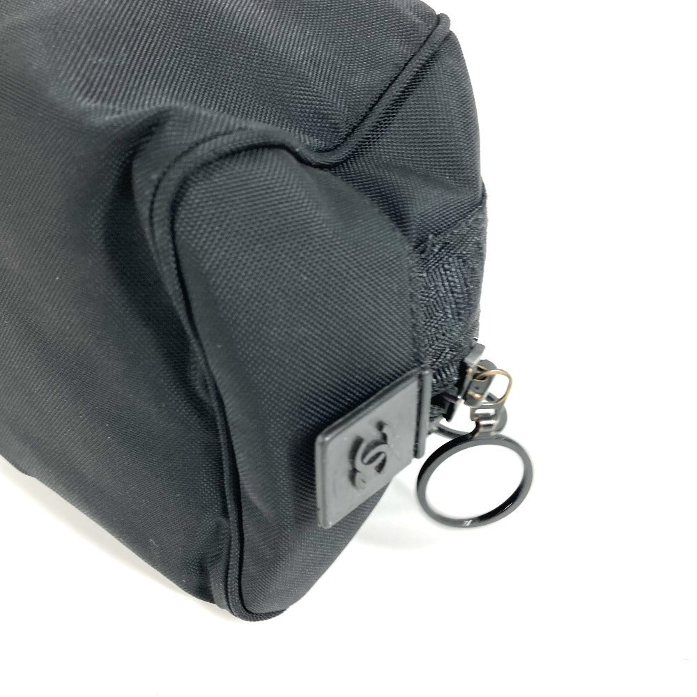 CHANEL Bag Sports CC Coco Mark Pouch Clutch Bag Second Bag Nylon Canvas Unisex Black