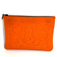 HERMES Leopard NeoBain MM NeoBain MM Clutch Bag Handbag Makeup Pouch Multi Pouch Pouch Polyamide Unisex Orange