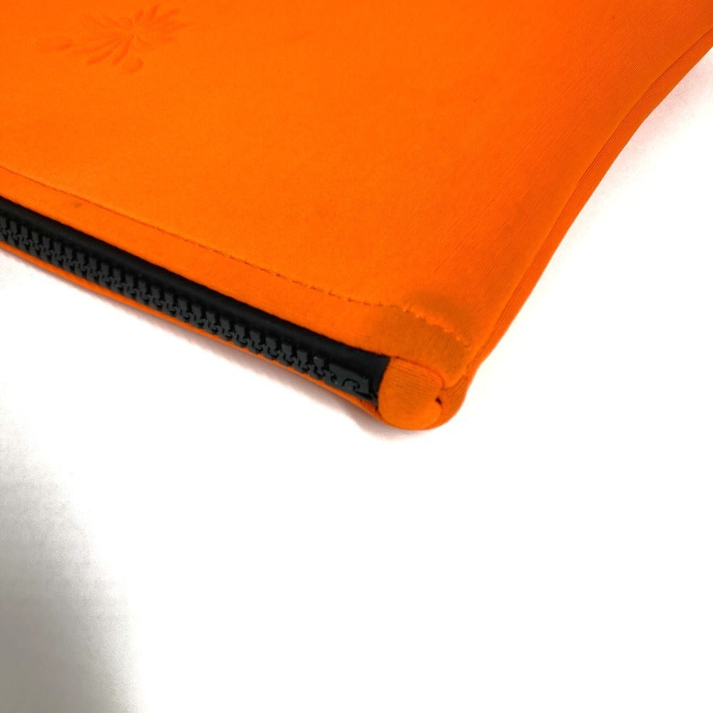 HERMES Leopard NeoBain MM NeoBain MM Clutch Bag Handbag Makeup Pouch Multi Pouch Pouch Polyamide Unisex Orange