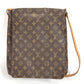 LOUIS VUITTON M51256 モノグラム ミュゼット カバン フラップ 斜め掛け ショルダーバッグ モノグラムキャンバス ユニセックス ブラウン