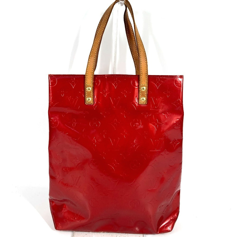 LOUIS VUITTON M91086 Monogram Vernis Reade MM Tote Bag Shoulder Bag Monogram Vernis Canvas Women's Rouge Red