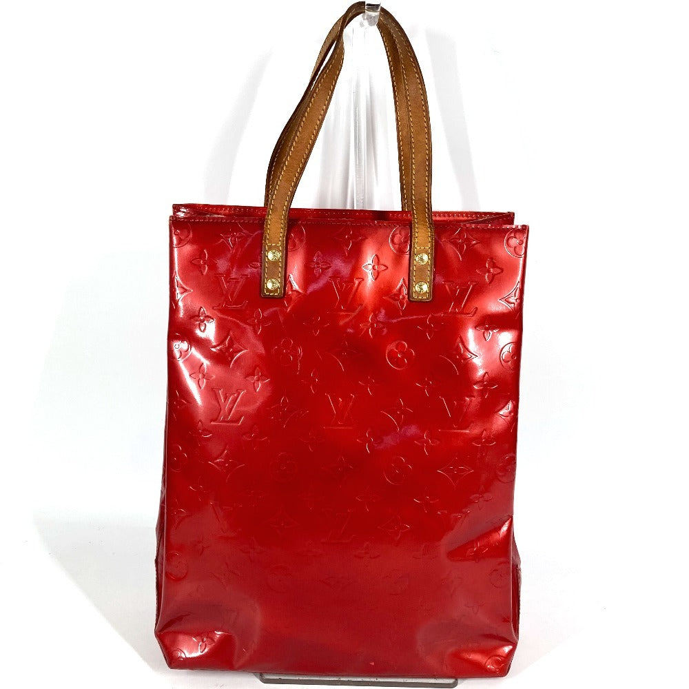 LOUIS VUITTON M91086 Monogram Vernis Reade MM Tote Bag Shoulder Bag Monogram Vernis Canvas Women's Rouge Red