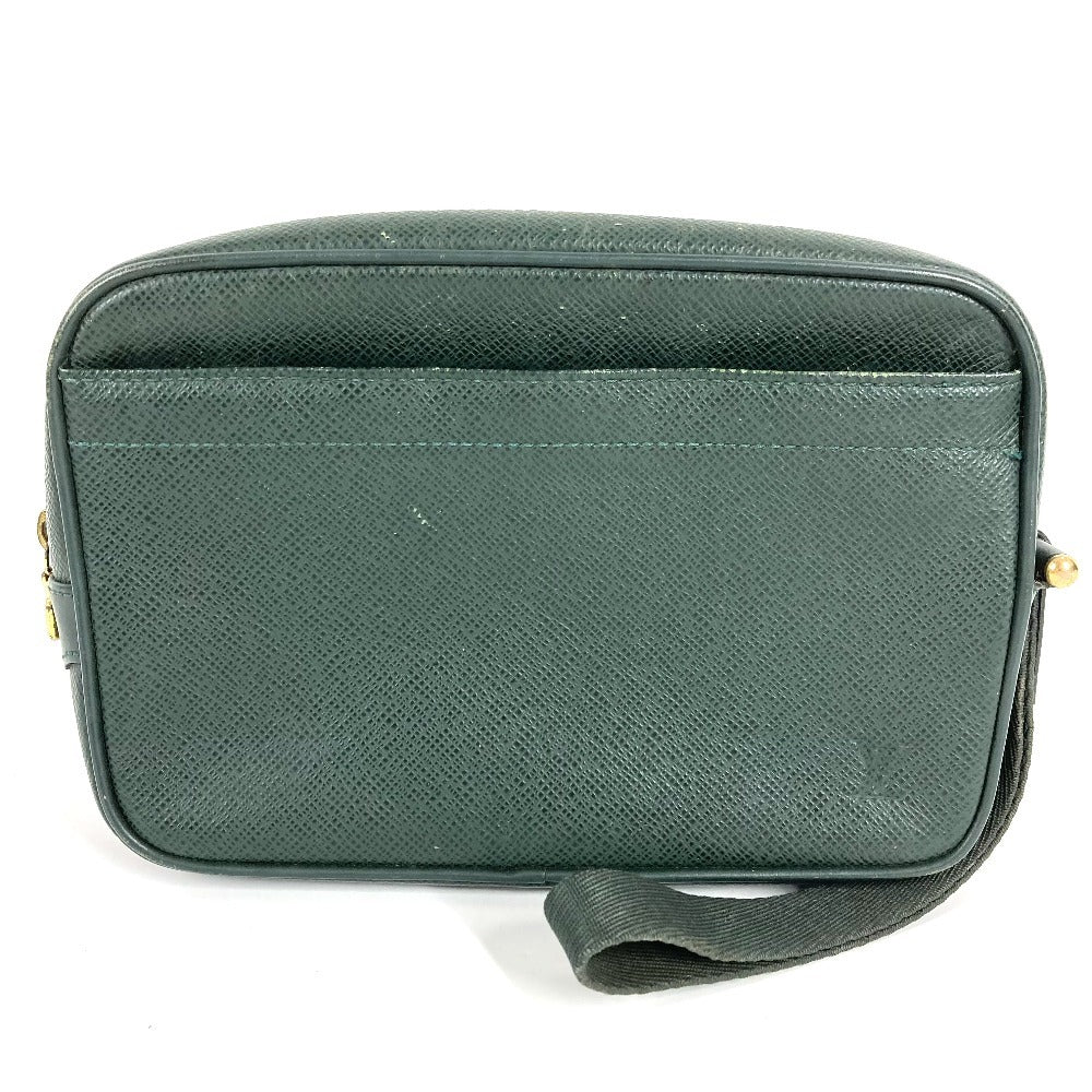 LOUIS VUITTON M30814 Taiga Kaluga Second Bag Clutch Bag Pouch with Strap Taiga Leather Unisex Epicea Green