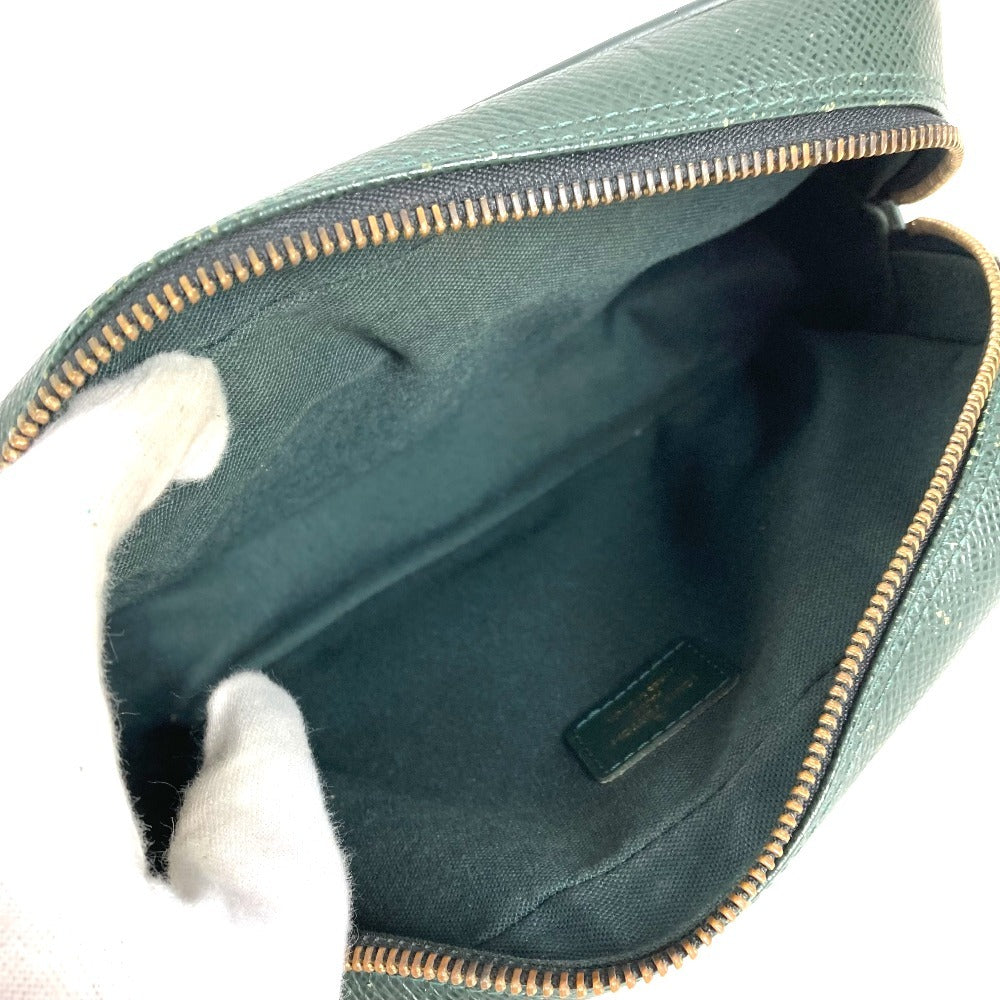 LOUIS VUITTON M30814 Taiga Kaluga Second Bag Clutch Bag Pouch with Strap Taiga Leather Unisex Epicea Green