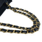 CHANEL ロゴ CC ココマーク カバン トートバッグ 肩掛け Wチェーン チェーンバッグ ショルダーバッグ キャンバス レディース ブラック
