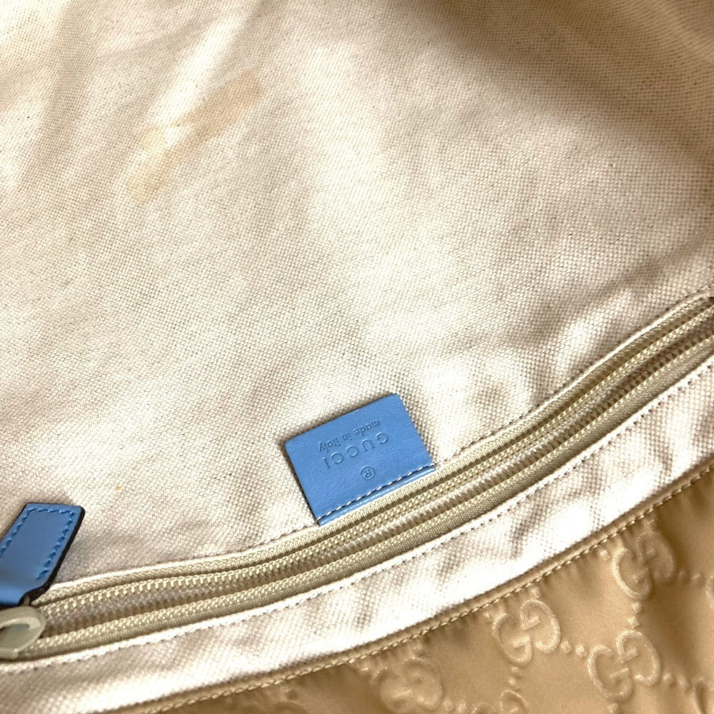 GUCCI 282439 GG ロゴ カバン トートバッグ ショルダーバッグ 肩掛け ハンドバッグ レザー/ナイロン ユニセックス ベージュ