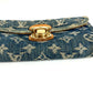 LOUIS VUITTON M95511 モノグラムデニム ポルト フォイユ アメリア ロングウォレット 3つ折り 長財布 モノグラムデニムキャンバス ユニセックス ブルー