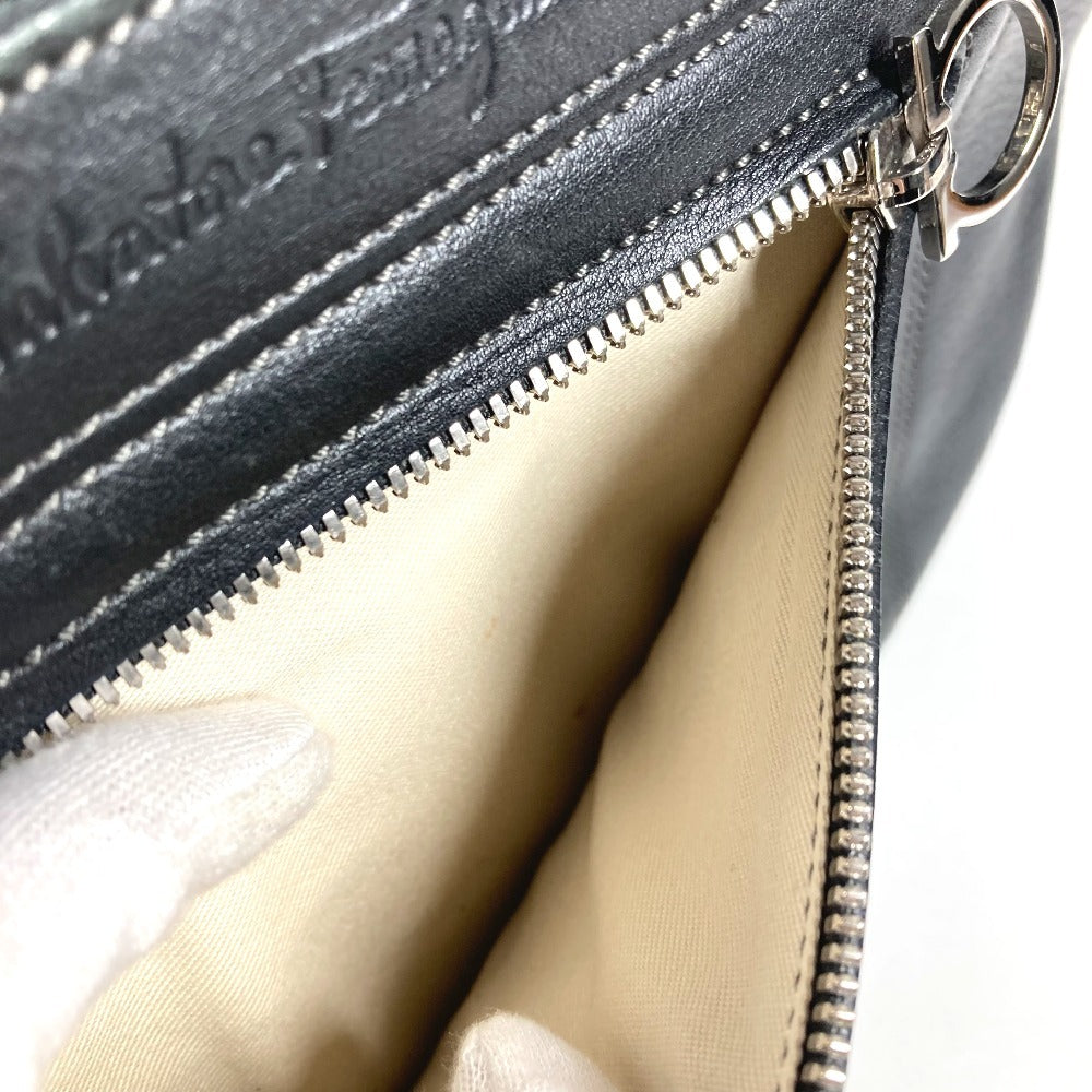 Salvatore Ferragamo ロゴ カバン トートバッグ 肩掛け ショルダーバッグ レザー ユニセックス ブラック