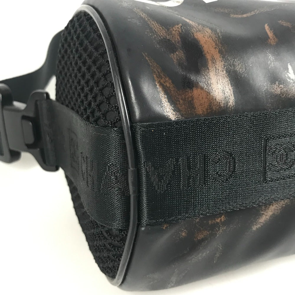 CHANEL スポーツ CC ココマーク ロゴ 筒形 ショルダーバッグ ワンショルダー セミショルダー ミニバッグ ショルダーバッグ ナイロン ユニセックス ブラック