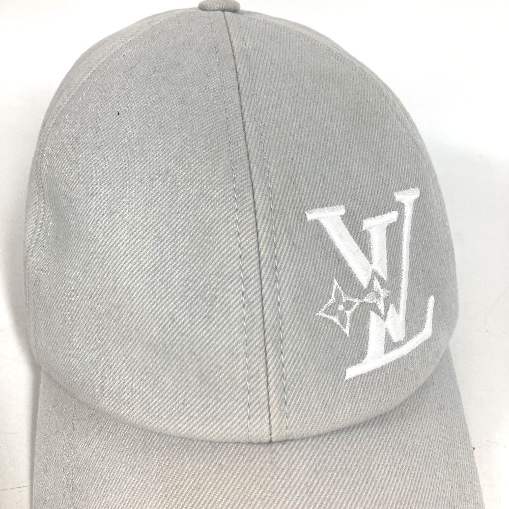 LOUIS VUITTON M7607L LVロゴ キャップLVスマッシュ 帽子 キャップ帽 ベースボール キャップ コットン ユニセックス グリクレ グレー