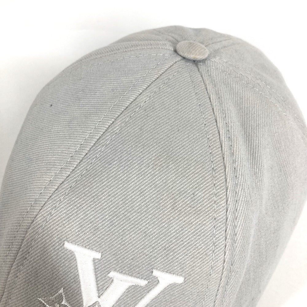 LOUIS VUITTON M7607L LVロゴ キャップLVスマッシュ 帽子 キャップ帽 ベースボール キャップ コットン ユニセックス グリクレ グレー