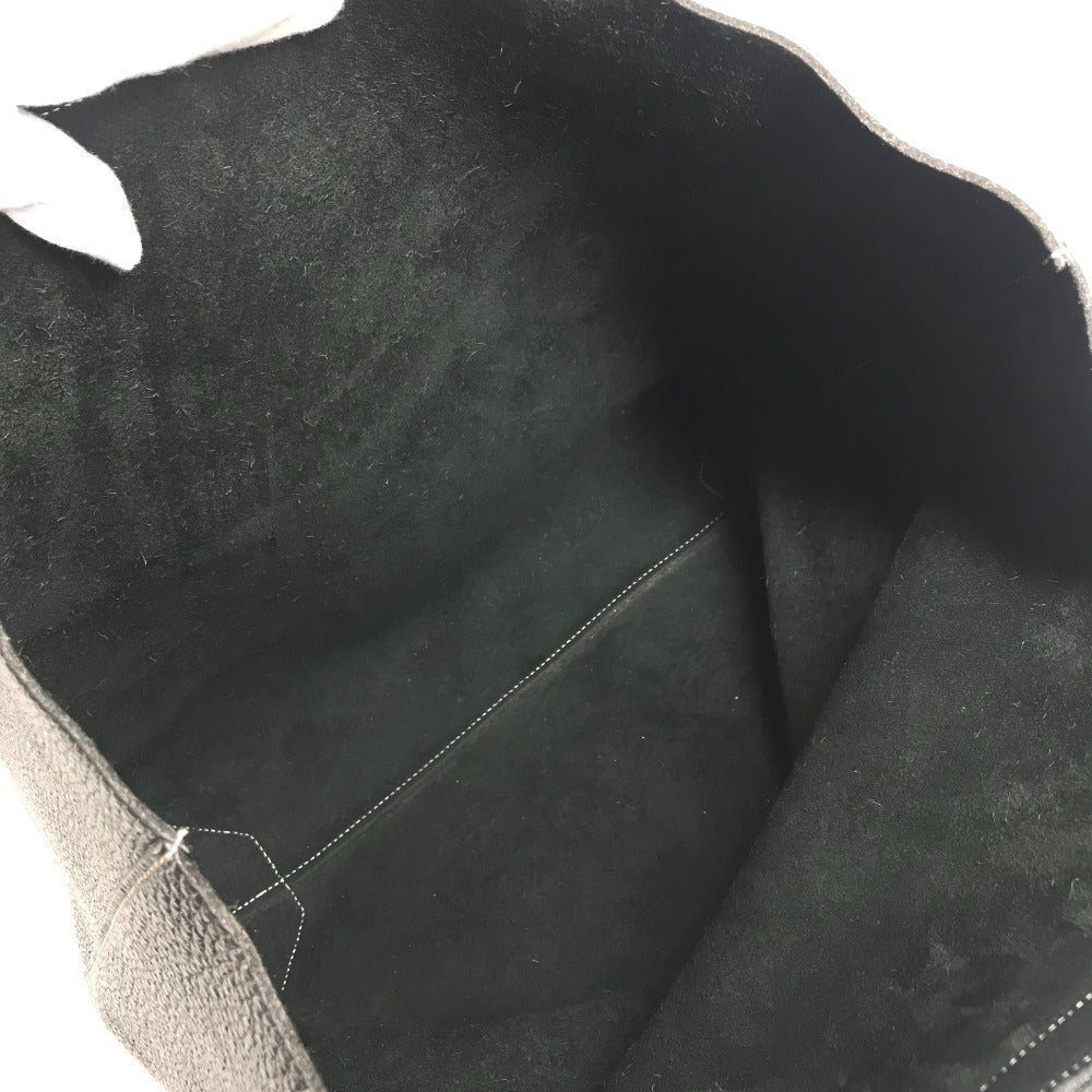 HERMES ステッチ カバセリエ46 カバセリエ 46 カバン トートバッグ 肩掛け ショルダーバッグ レザー ユニセックス ブラック