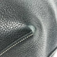 HERMES ステッチ カバセリエ46 カバセリエ 46 カバン トートバッグ 肩掛け ショルダーバッグ レザー ユニセックス ブラック