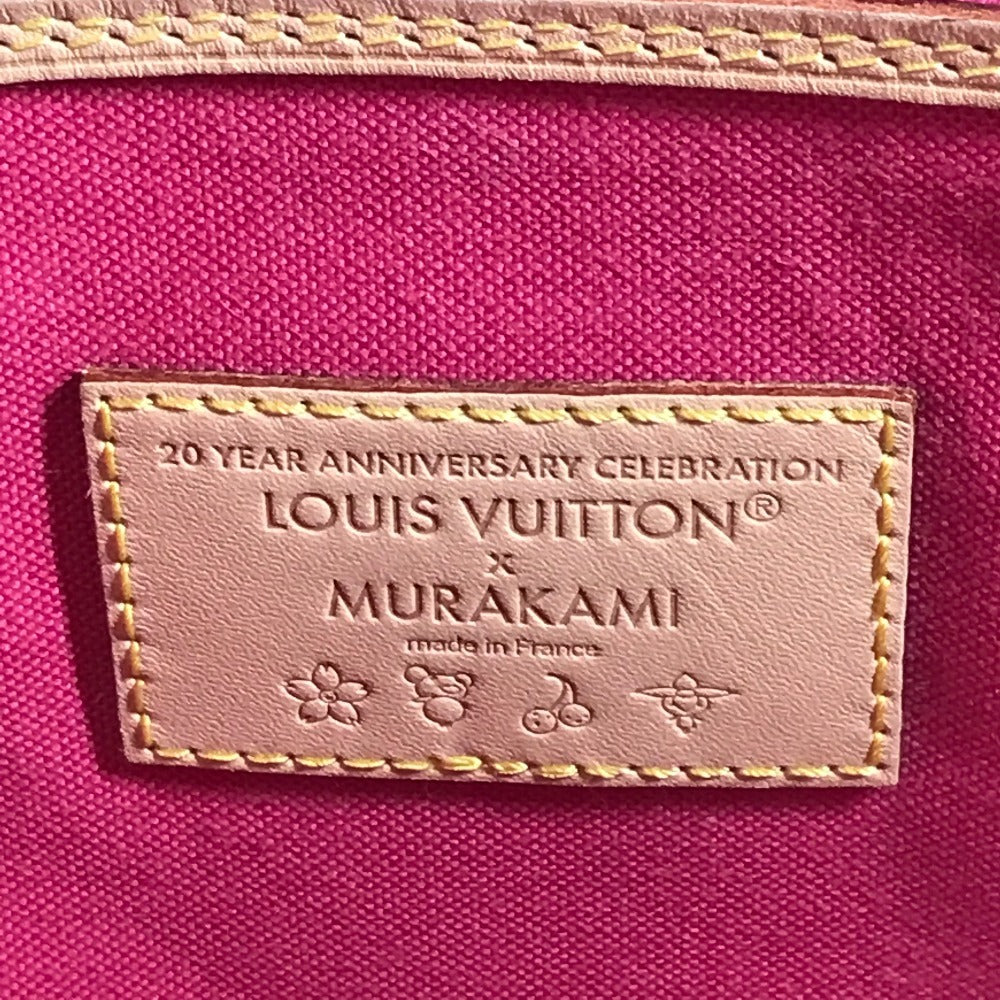 LOUIS VUITTON M13271 LV×TM 村上隆 スーパーフラット ネヴァーフル MM ネヴァーフルMM カバン トートバッグ 肩掛け ポーチ付き ショルダーバッグ モノグラムキャンバス ユニセックス ブラウン
