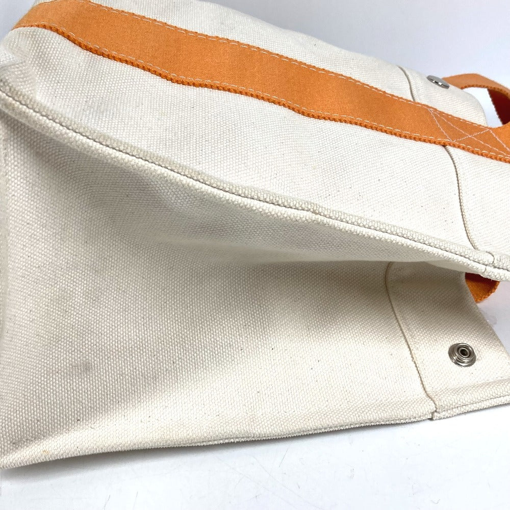 HERMES ボラボラPM ボラボラ PM ハンドバッグ カバン トートバッグ キャンバス ユニセックス オレンジ