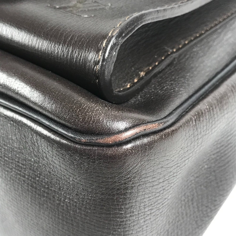 LOUIS VUITTON M92990 ユタ ウィチタ ポシェット 斜め掛け カバン ショルダーバッグ ユタレザー ユニセックス ブラウン